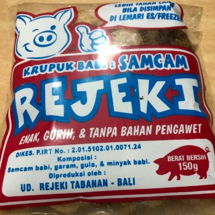 

(min2) KERUPUK KULIT SAMCAN REJEKI 150GR KRUPUK BABI OLEH OLEH KHAS