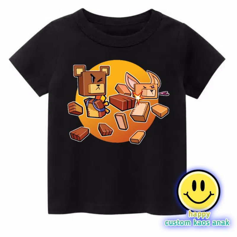 kaos anak super bear adventure baju anak super bear game roblox