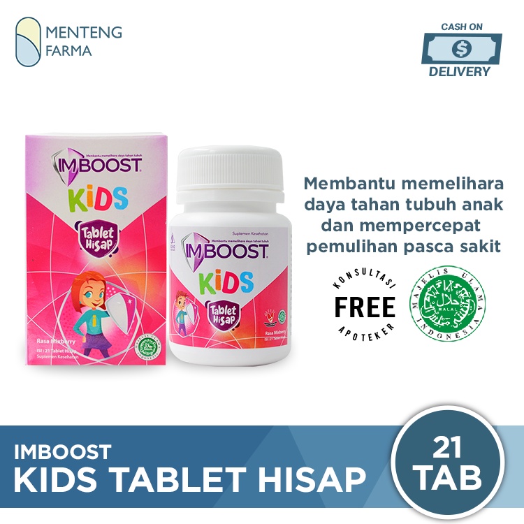 Imboost Kids Tablet Hisap - Suplemen Penambah Daya Tahan Tubuh Anak