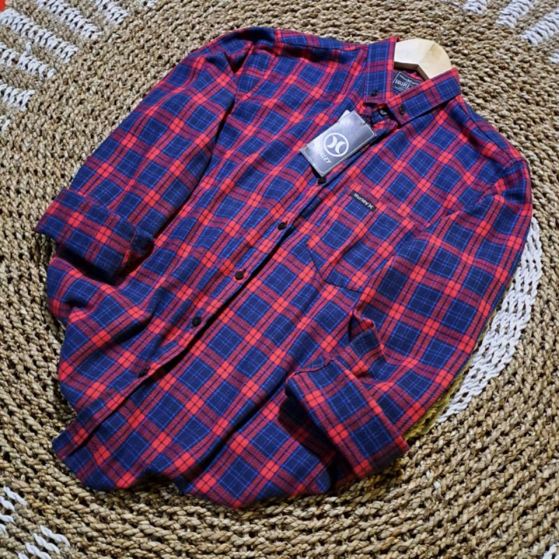 kemeja fanel pria lengan panjang premium distro