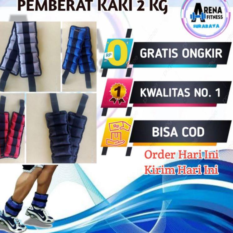 Pemberat kaki tangan 2kg Bendel kaki dumbel kaki dumbel 2kg Banding kaki 2kg pemberat kaki 2 kg P9R4