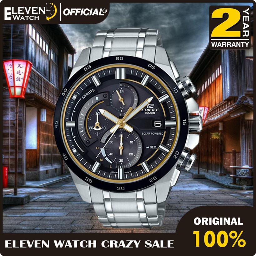 [Promo] JAM TANGAN CASIO EDIFICE EQS-600DB-1A9 / EQS600DB-1A9 SOLAR POWERED  Garansi 2 Tahun [COD][1