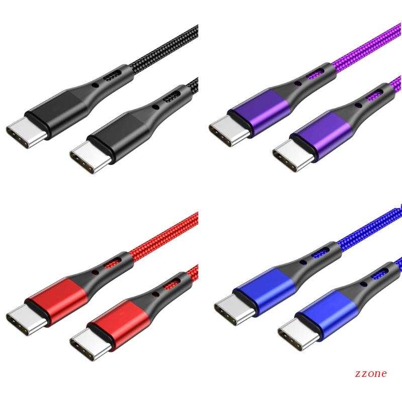 Zzz Kabel Data / Charger USB Tipe C Ke USB C 60W QC3.0 &amp; PD 2in1 Untuk Handphone