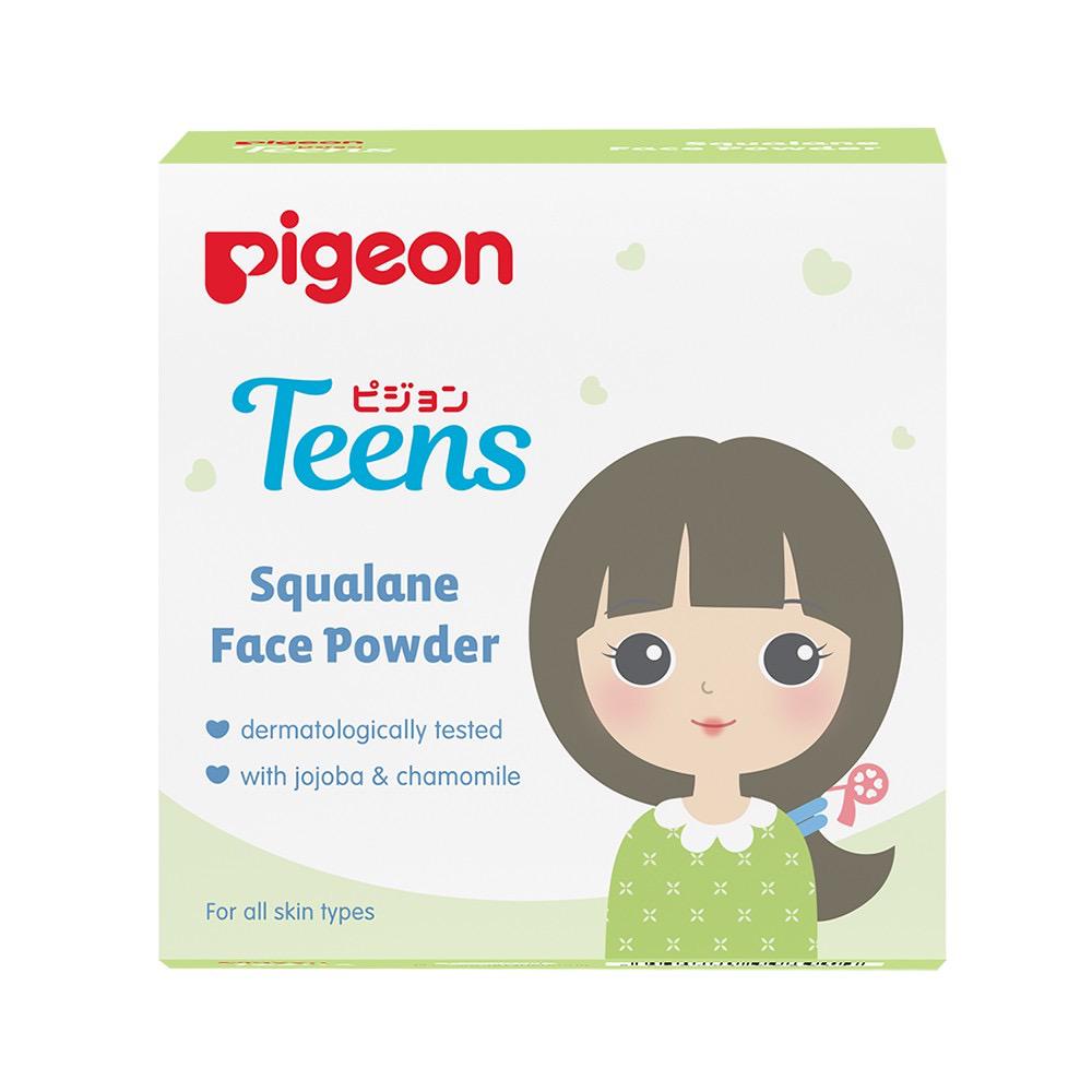 BPOM PIGEON TEENS Face Powder 12gr Squalane Compact Powder Bedak Padat Anak Remaja Sekolah