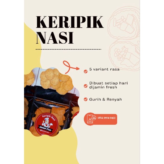 

Keripik Gendar murah homemade grosir/kerupuk nasi murah grosir homemade/oleh-oleh keripik nasi