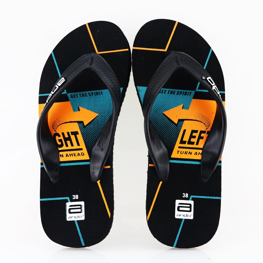 NEW Ando Skipper 01 Oranye - Sandal Jepit Pria Terbaru 2022