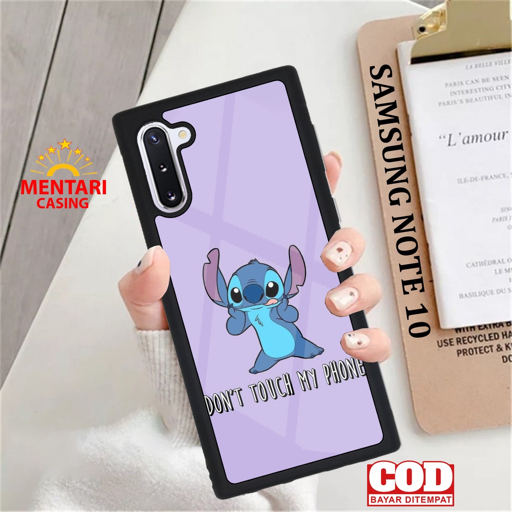 Case SAMSUNG NOTE 10 CASING SAMSUNG NOTE 10 [ LILO STICH ] Mentari casing case hp kondom hp case cus