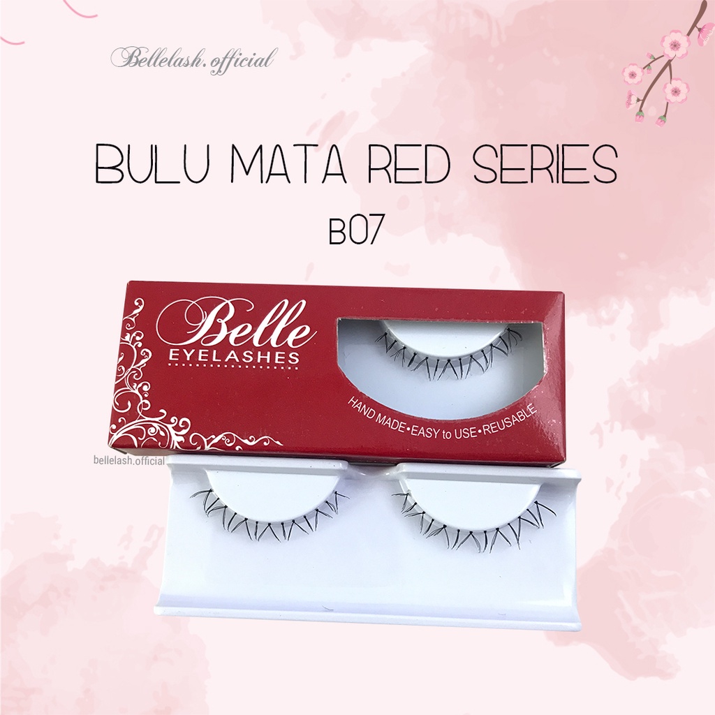 B07 Bulu Mata Bawah Palsu Handmade Natural False Eyelash Eye Lashes Belle Eyelashes