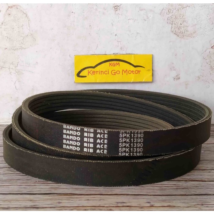 BANDO VAN BELT 5PK 1390 RIB BELT TALI KIPAS POWER STEERING TRAJET