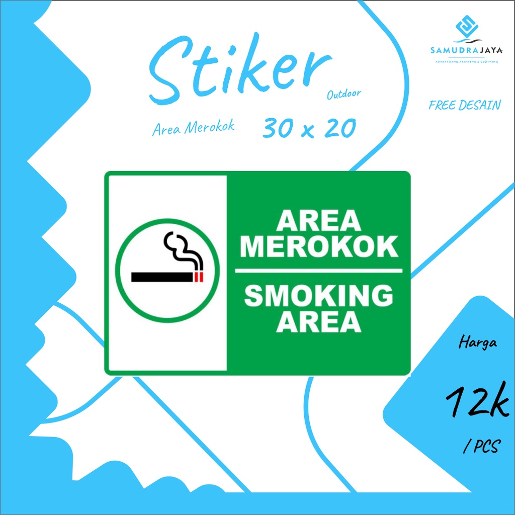 

STIKER OUTDOOR AREA MEROKOK 30x20