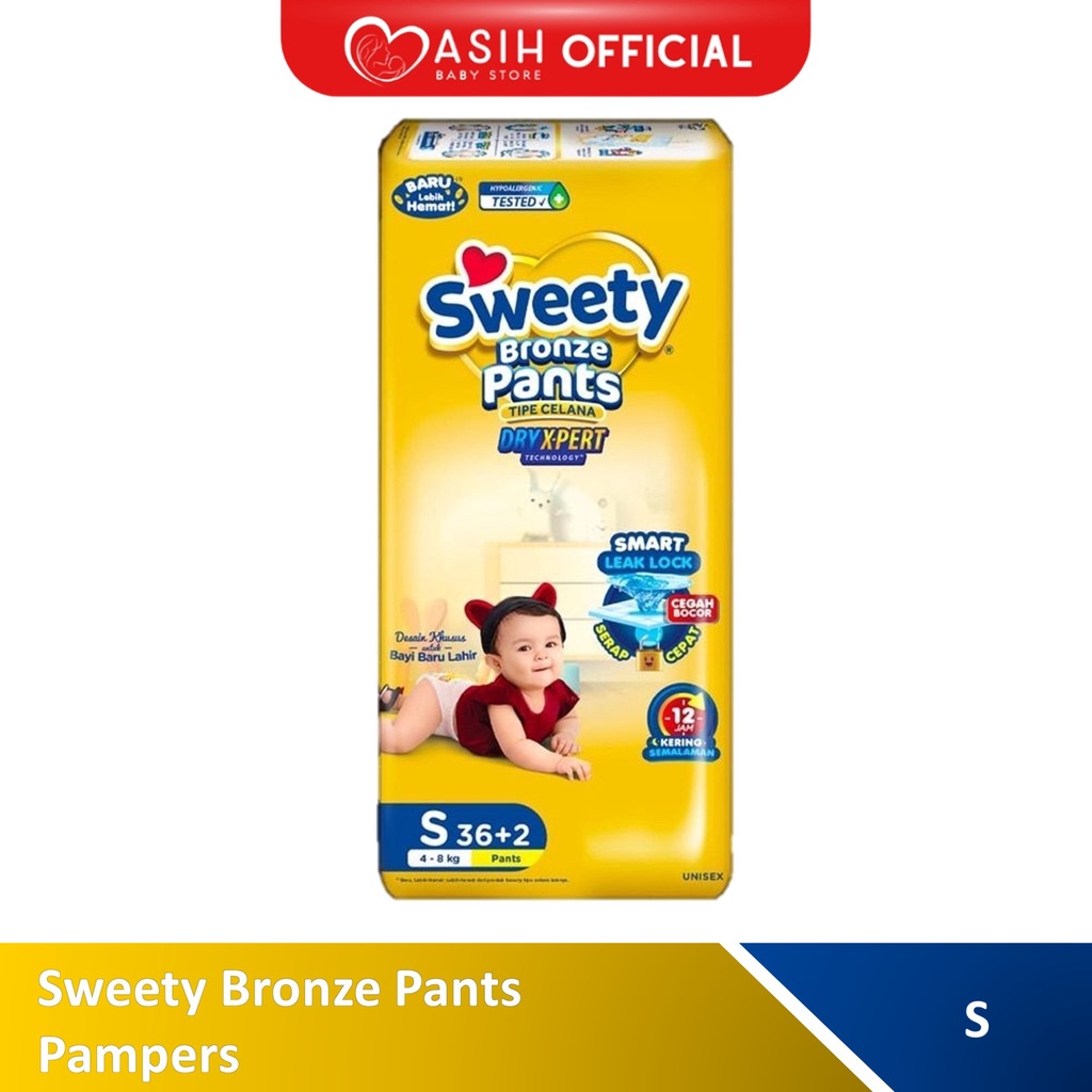 Sweety Bronze Pants Ukuran S Pampers Popok Bayi