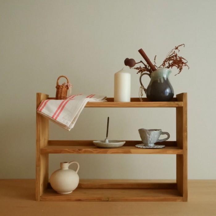 Rakku Memo Rakku - Rak Kayu / Rak Bumbu 3 Tingkat