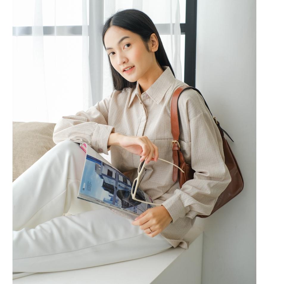 Stok Terbatas Mayoutfit Sovyza Shirt / Atasan Kemeja Wanita Formal