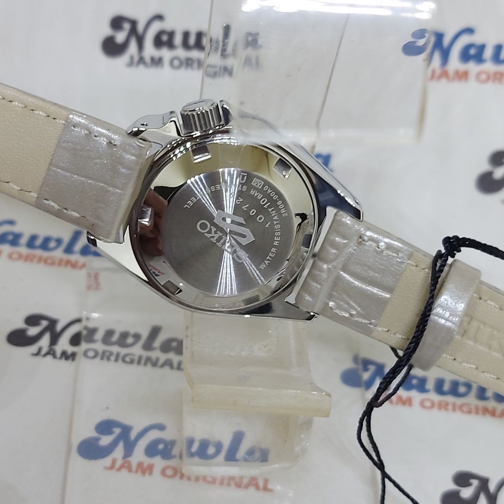 Seiko 5 Sports SRE005K1 Ladies Grey Leather - Jam Tangan Wanita SRE005
