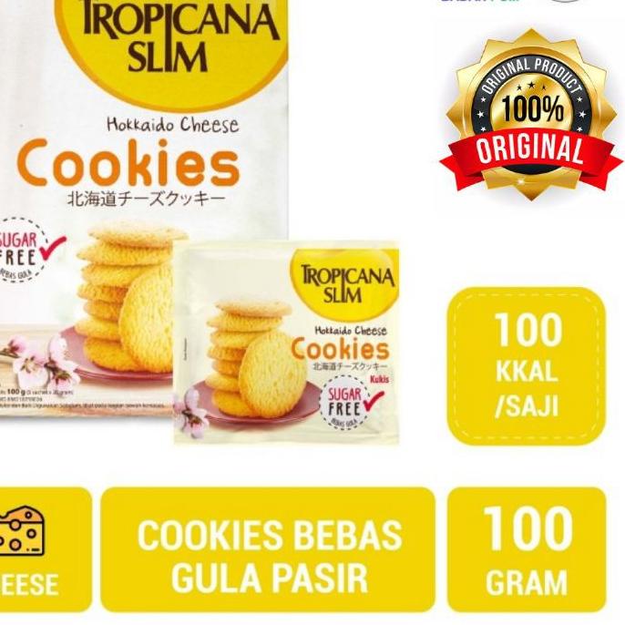 

10.10 FLASH SALE TROPICANA SLIM Cookies Hokkaido cheese isi 5 sachet | Sugar FREE serbuuu !