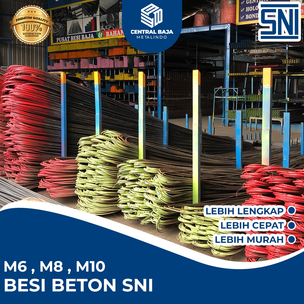 Besi Beton SNI - BESI BETON 6 , BETON 8 , BETON 10 , BETON 12