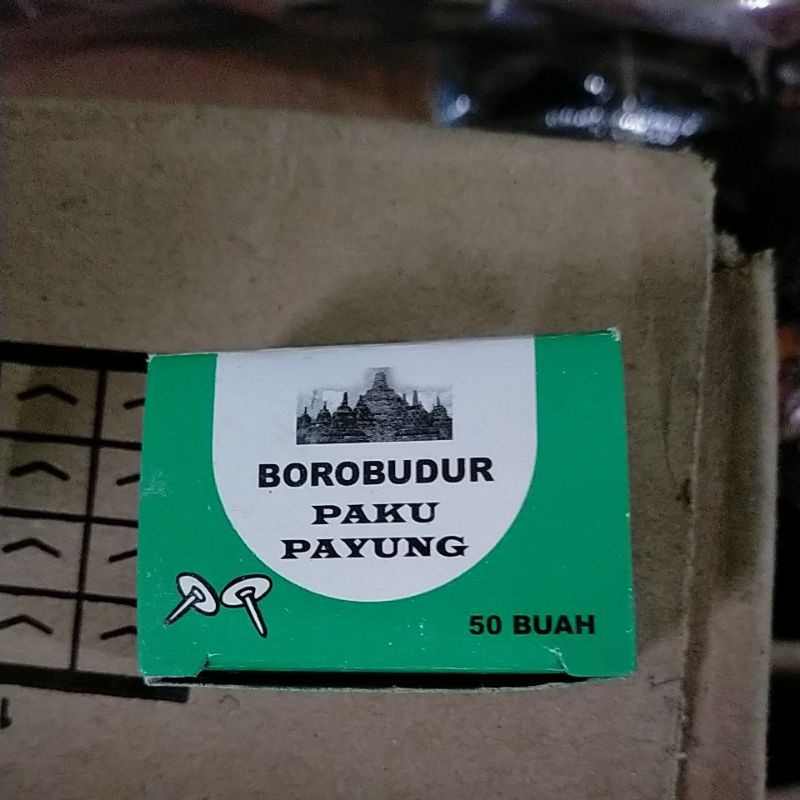 paku payung/pines kualitas baik,per box KECIL isi 50pcs.