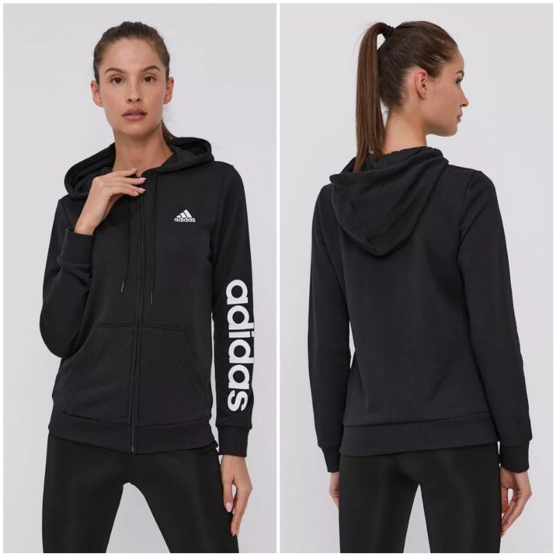 ADIDAS ESSENTIALS LOGO FULL-ZIP HOODIE GL0791 ORIGINAL