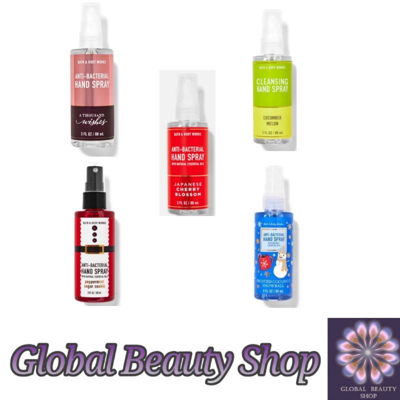 Anti - Bacterial Hand Spray - Hand Sanitizer - BBW