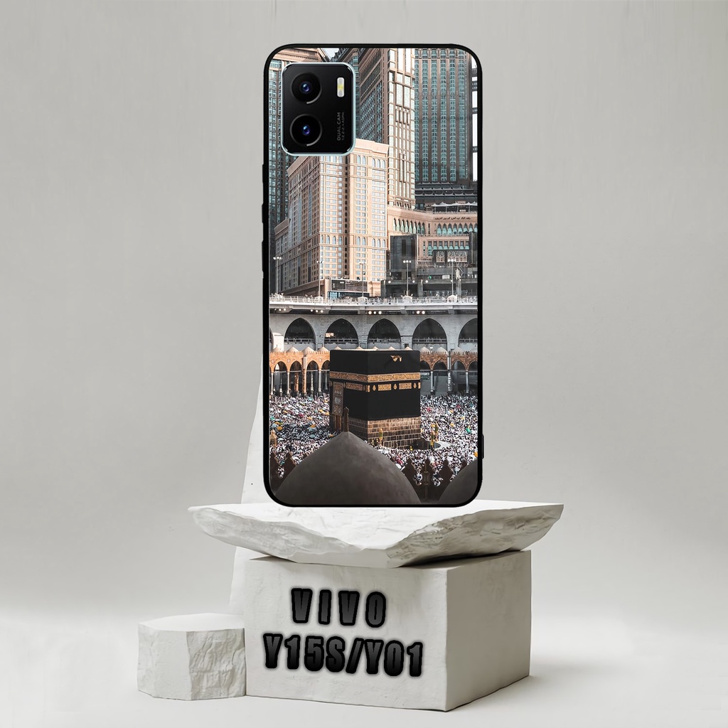 (SV85) Case Kilau Vivo Y15S/Y01 | Y15S | Y01 | Casing Hp Vivo | Pelindung Smartphone | Motif Mekkah