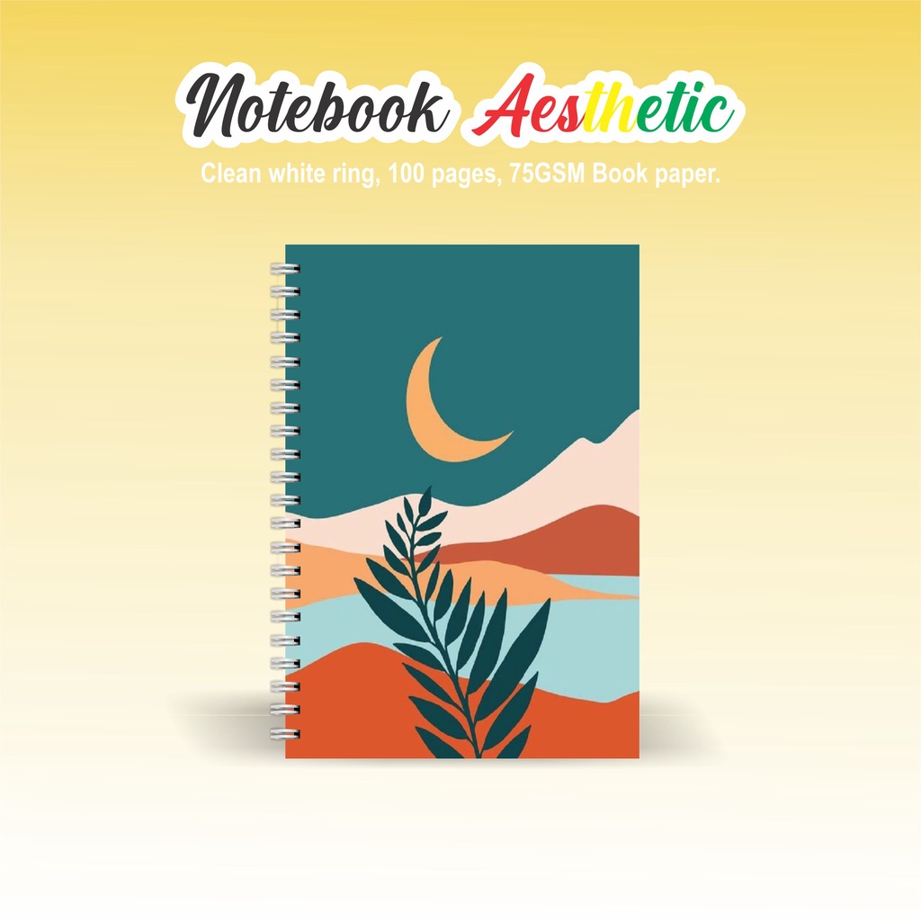 

Notebook Aesthetic BOOKPAPER GRID/KOTAK2#DOTTED/TITIK2#BLANK/POLOS#GARIS/LIN