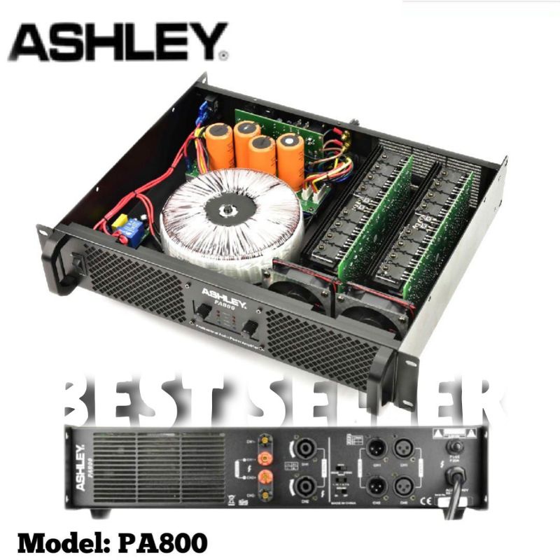 Power Ashley PA800 Original Amplifier Ashley PA 800 Class H
