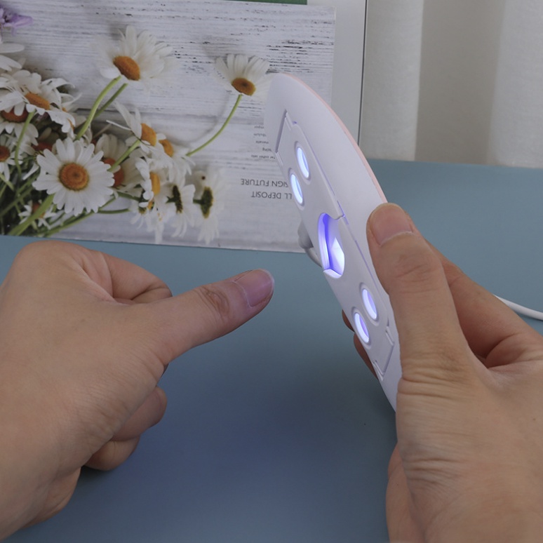 UV LED Nail Dryer / Pengering Kutek LED / Mini UV LED Nail art dryer / Mesin Fototerapi / Lampu Pengering Kuku Manicure / Sun Mini UV LED nail Lamp KU041