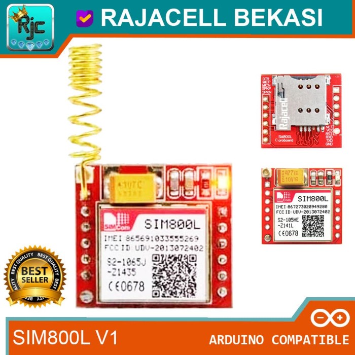 SIM800L GSM GPRS Module for Arduino ( GSM GPRS Serial Modem Shield )