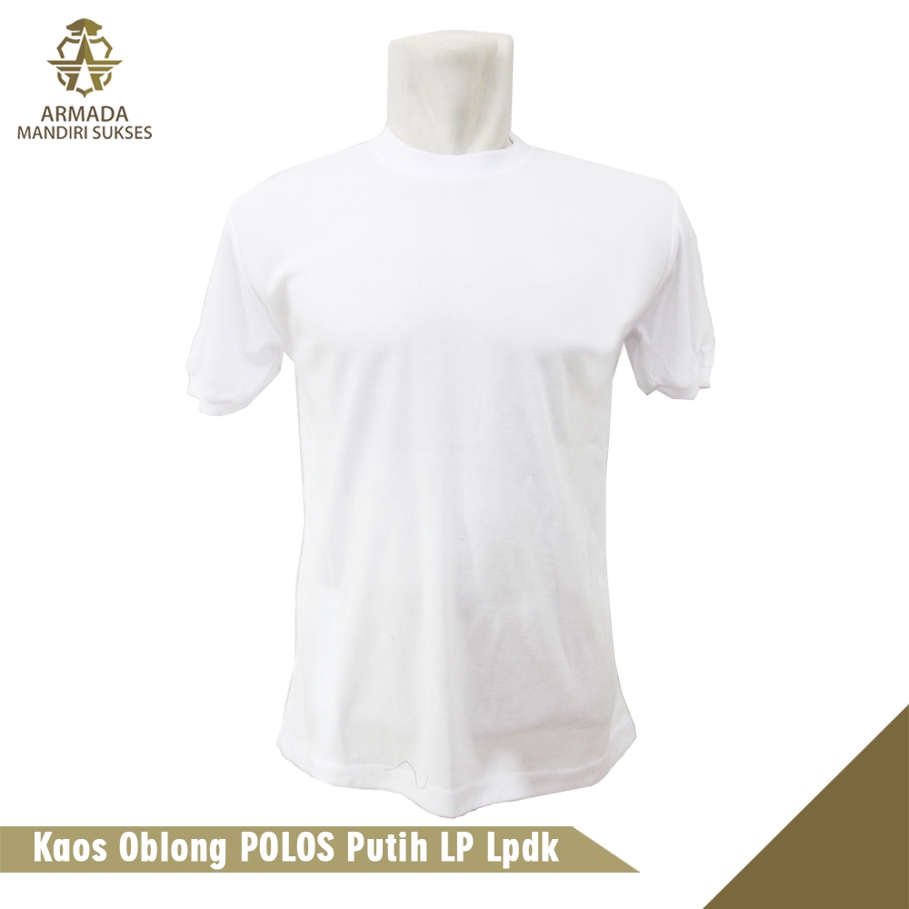 Kaos Polos Putih - Kaos Oblong Putih