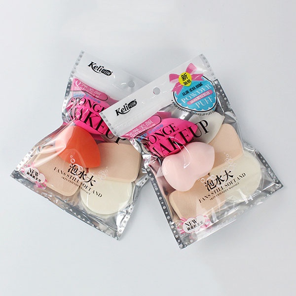 Beauty Blender Spons Make up Set Isi 6 Pcs / Spon Bedak Sponge Pembersih Wajah / Sponge Make Up / TV-72