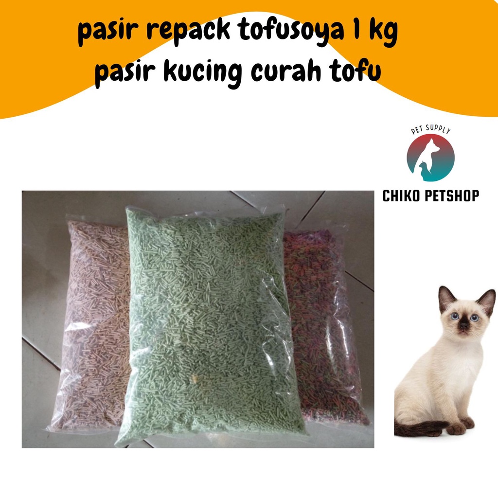 pasir repack tofusoya kemasan 1 kg - tofu gumpal wangi