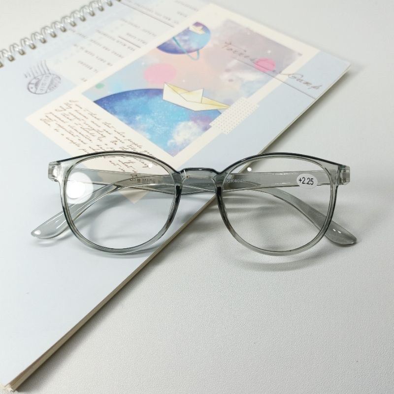 Kacamata Baca 2 in 1, Plus +1.00 sd +3.00 Baca Jalan, Pria Wanita