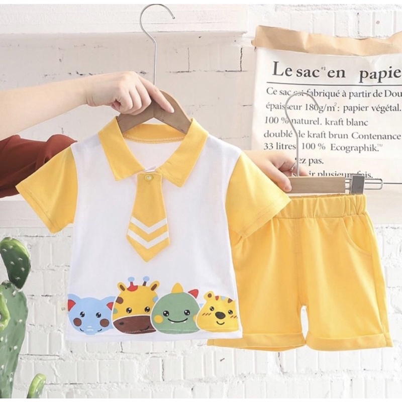 Kaos anak dan celana anak model kerah 1-5 tahun ardan grosir