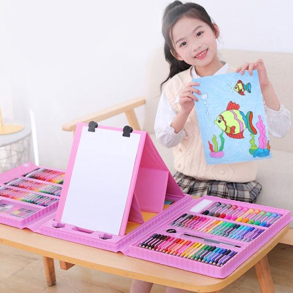 

ㄲ ART SET CRAYON 208pcs PENSIL WARNA Crayon set Warna Pensil Krayon Bisa untuk Hadiah る