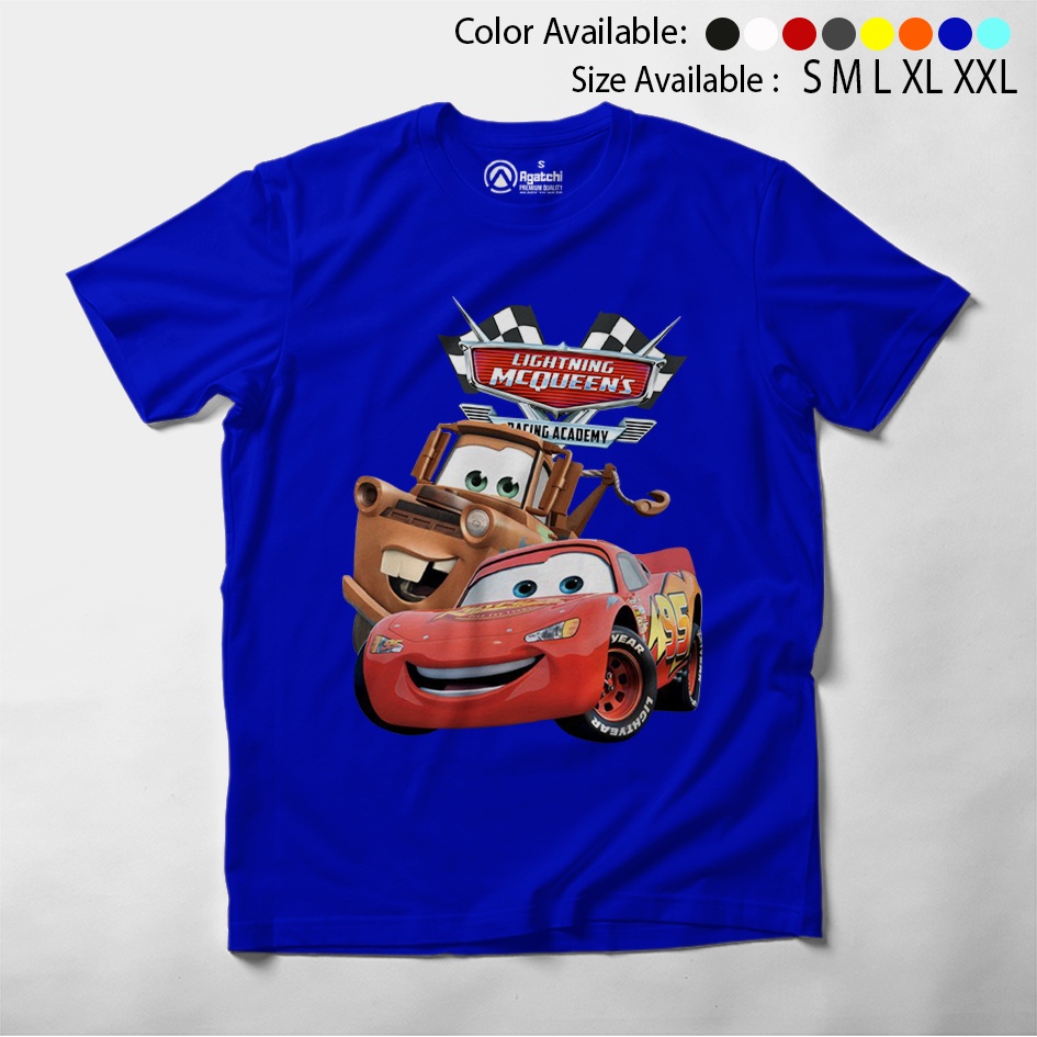 Baju Kaos Atasan Anak Laki - Laki Motif Cars Mater