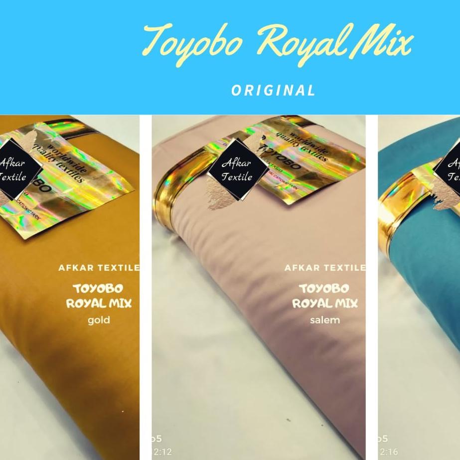 ㆊ [TERMURAH] KAIN KATUN TOYOBO ROYAL MIX QD / Royalmix Premium Import HOT SALES 2993 ☁