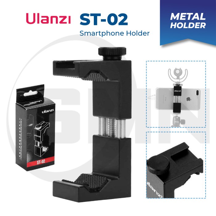 Tripod Ulanzi ST-02 Smartphone Phone Holder HP Vlog Tripod Mount(K3T2) REAL PICT Tripod Stand HP Tri