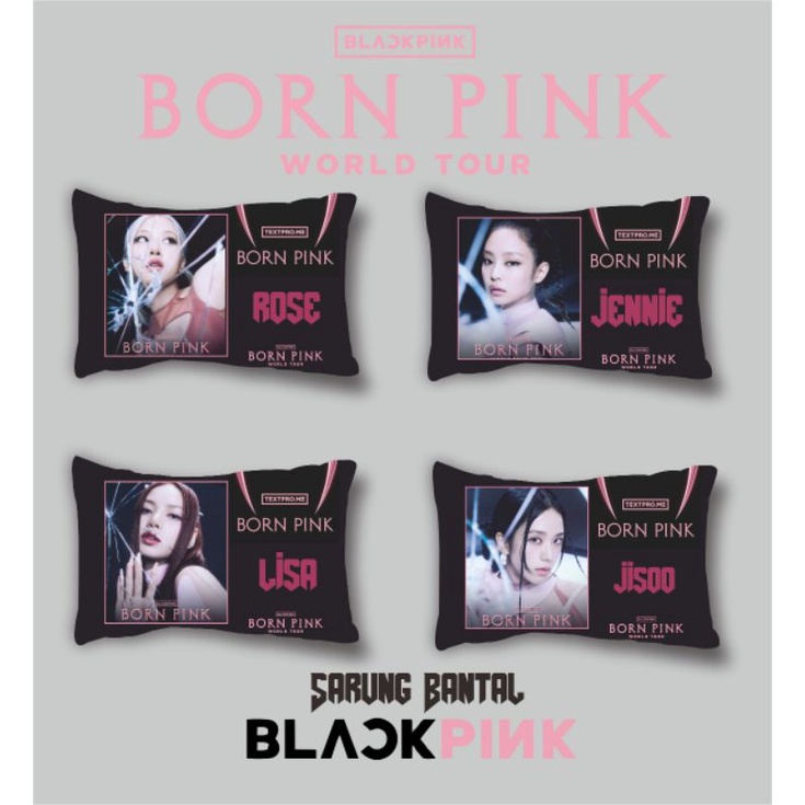 Sarung Bantal BLACKPINK PINK VENOM,SHUT DOWN &amp; BROWN VENOM BISA CUSTOM