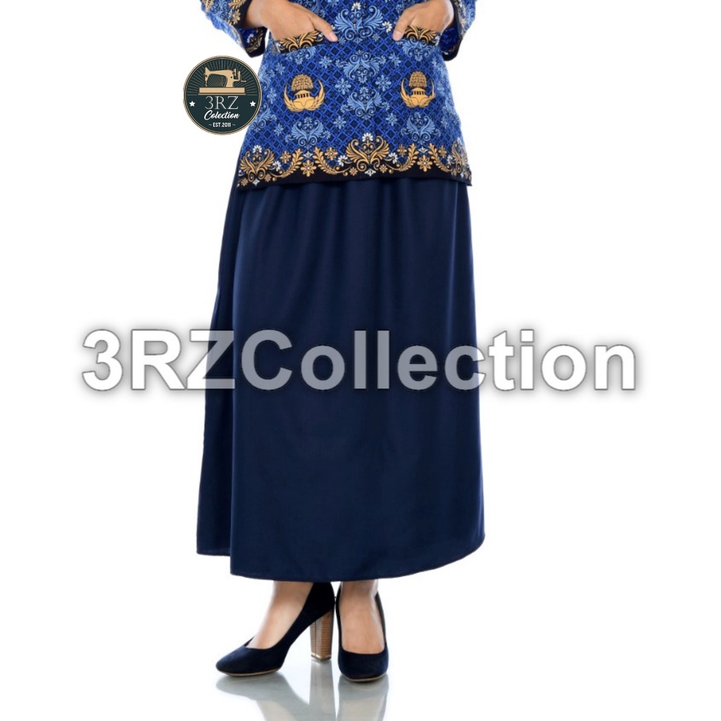 Rok Navy Biru Dongker Panjang Celana Navy Dinas Wanita Rok/Celana Putih PNS Wanita