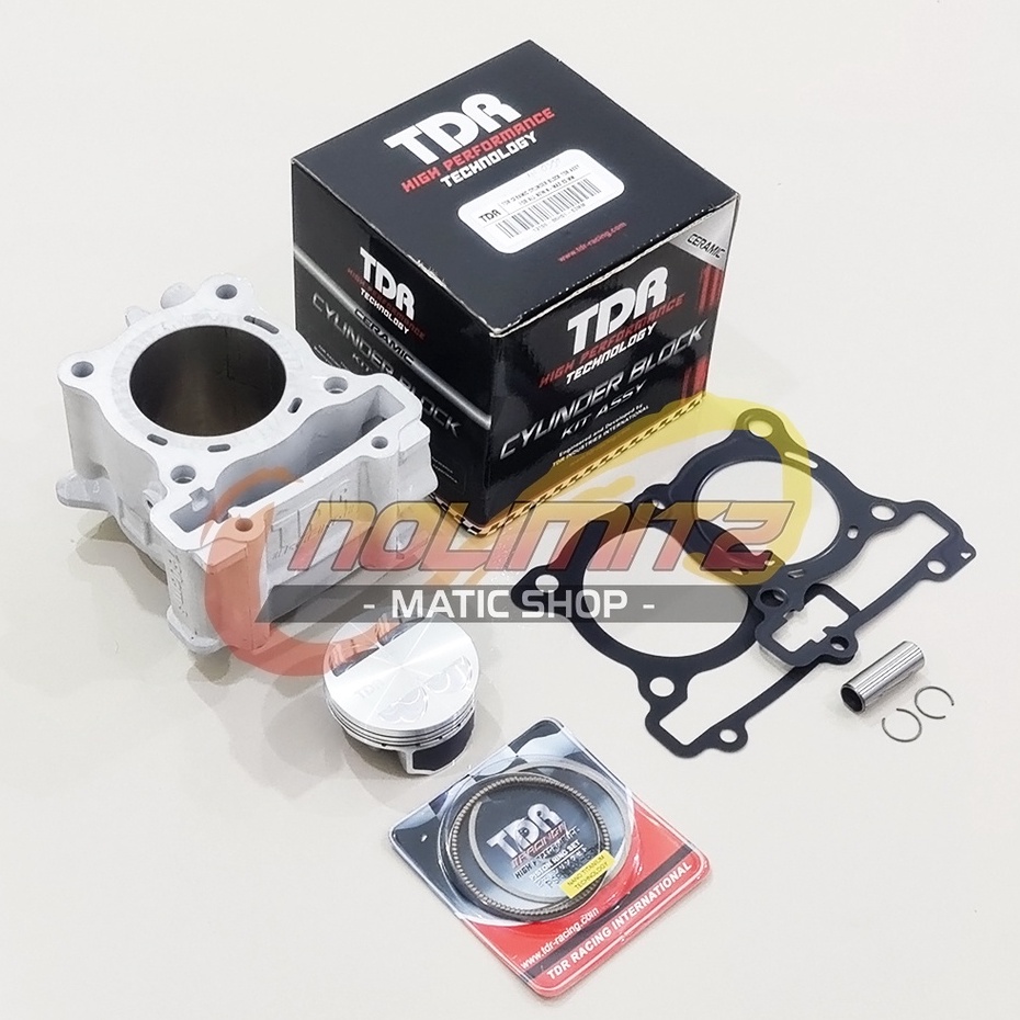 Blok Bore Up TDR 63 Ceramic Cylinder Forged Piston NMAX Aerox 155 Lexi