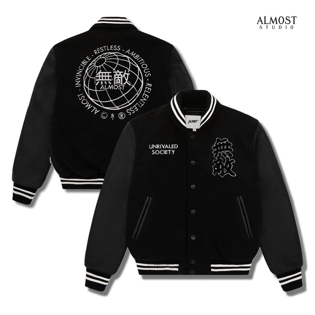 Almost Studio - Jacket Varsity - Unrivaled - Black