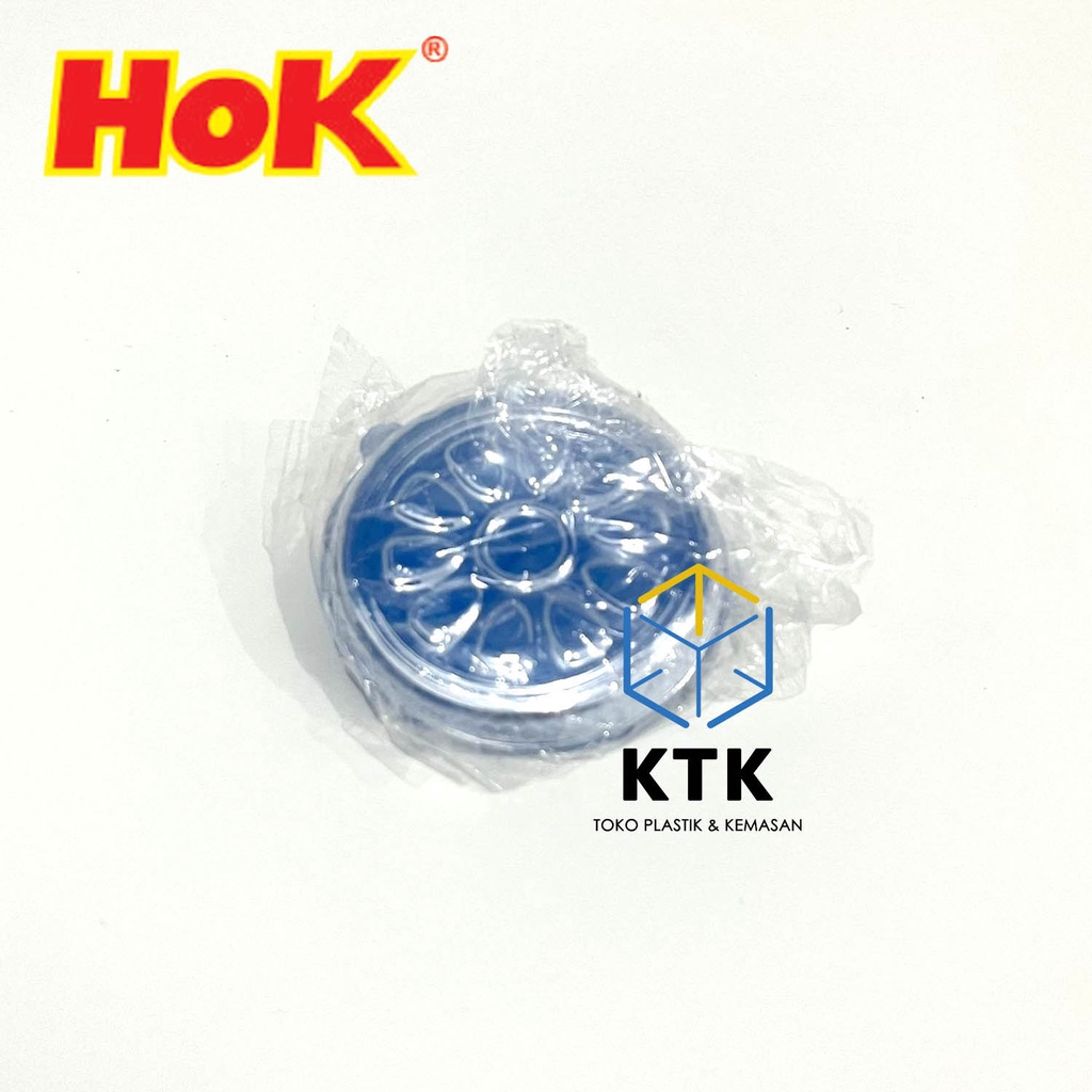 HOK Tutup Cup 60 ML - 90 ML Bening [50 pcs] Lid Gelas Jelly Puding