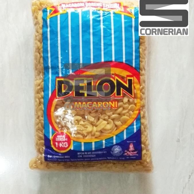 

Fresh Product--[ CORNERIAN ] Macaroni Delon Biru 1 Kg Tidak Mekar Mentah Goreng Halal BPOM Srikandi Makaroni Bantet Makroni Cemil