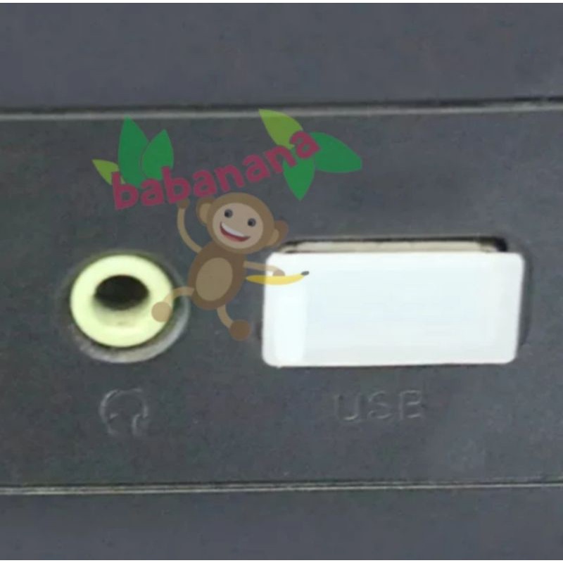 Dust Cover USB plug penutup anti debu Socket external monitor putih