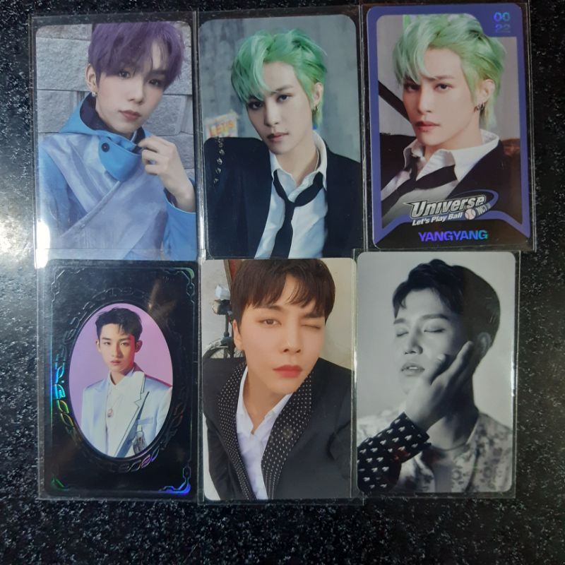 Photocard shotaro universe , dicon johnny taeil, yb winwin, tc yangyang universe, pc yangyang neckla
