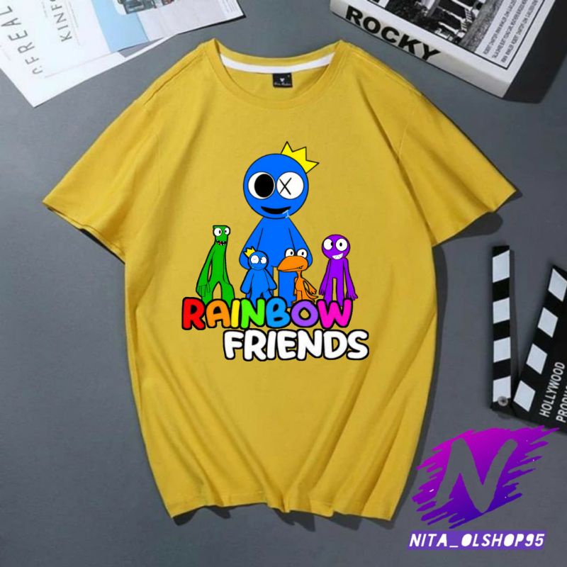 rainbow friends roblox kaos anak baju anak game rainbow friends terbaru karaker