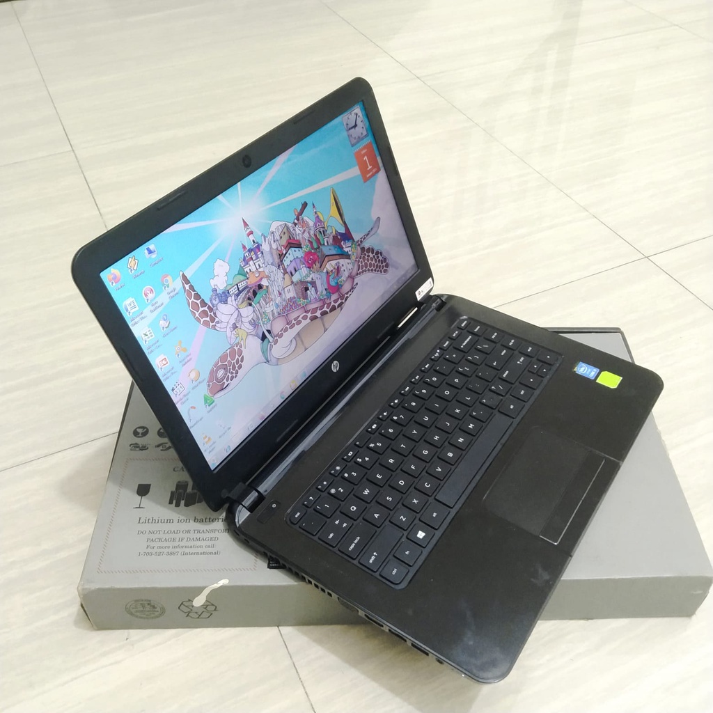 laptop leptop second programmer desain gaming hp 14 core i3 vga nvidia 2gb ram 8gb hdd 500gb ssd 128 mulus