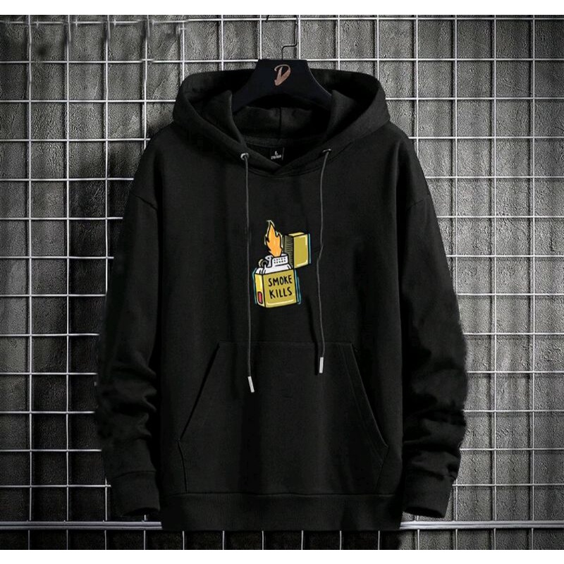 HOODIE PRIA BAHAN FLECE SMOKE KILLER TERBARU