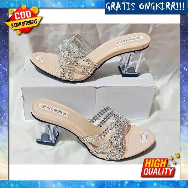 High Heels Pesta Wanita Heals Sendal Kondangan Sandal Hak Tinggi Haihils Haigh Hels Perempuan Import