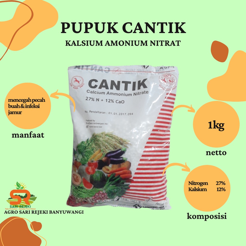 PUPUK CANTIK KALSIUM AMONIUM NITRAT 1KG